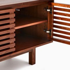 Tủ Tivi Gỗ Tự Nhiên Vân Sóng 2 Ngăn Kéo Rhapsody