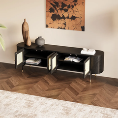 Tủ Tivi Gỗ Đen Hiện Đại Sienna Cabinet