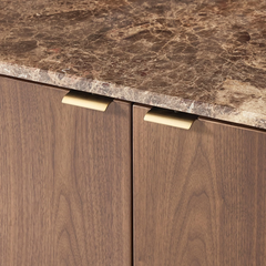 Tủ Console Mặt Đá Bo Tròn Sang Trọng Luna