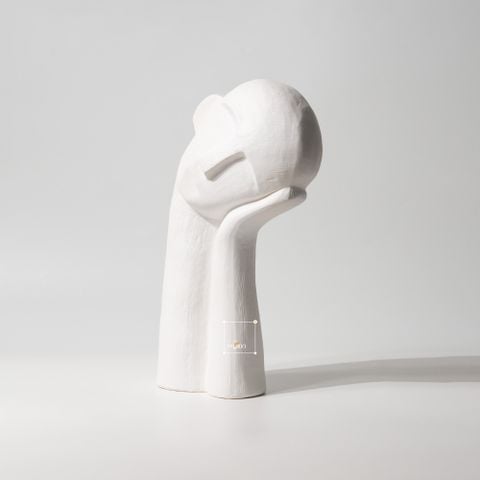 Tượng Chân Dung Hình Bán Thân Nghiên Đầu Suy Nghĩ