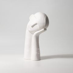 Tượng Chân Dung Hình Bán Thân Nghiên Đầu Suy Nghĩ