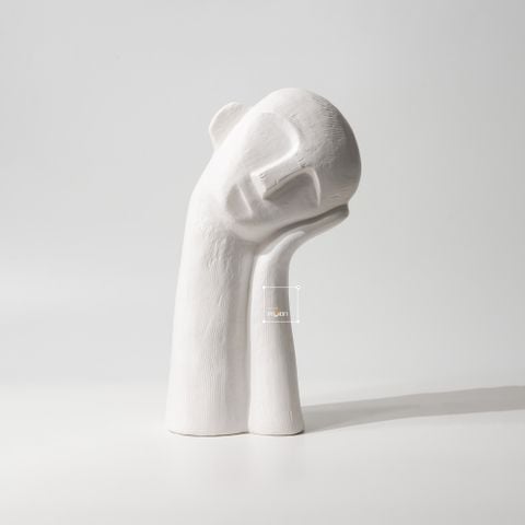 Tượng Chân Dung Hình Bán Thân Nghiên Đầu Suy Nghĩ