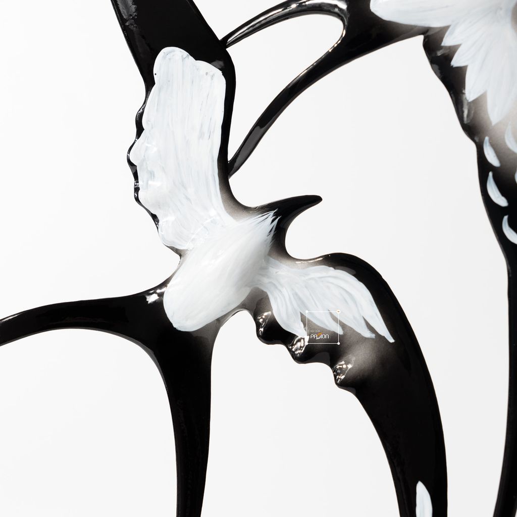 Đồ Trang Trí Nội Thất Hình Đôi Chim Én Kim Loại Cánh Dài