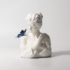 Tượng Cô Gái Điêu Khắc Phủ Khăn Lưới Sang Trọng