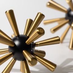 Đồ Trang Trí Tủ Kệ Quả Cầu Gai Hợp Kim Sáng Tạo