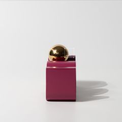 Đồ Trang Trí Hình Học Cong Trừu Tượng Phối Bóng Vàng