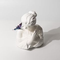 Tượng Cô Gái Điêu Khắc Phủ Khăn Lưới Sang Trọng