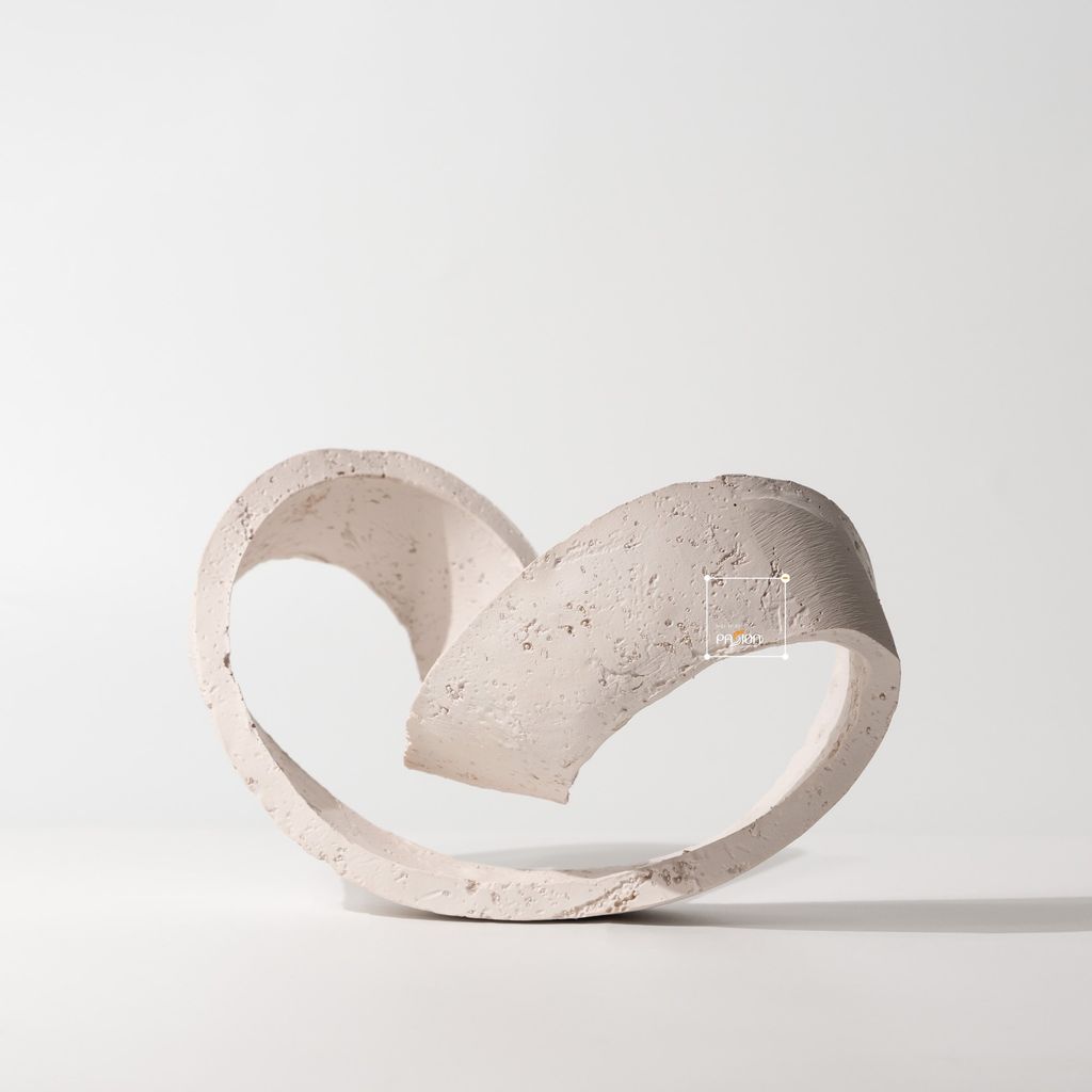 Đồ Trang Trí Hình Học Xoắn Wabi Sabi Trừu Tượng