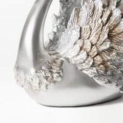 Tượng Đôi Thiên Nga Màu Ngọc Trai Châu Âu Hiện Đại