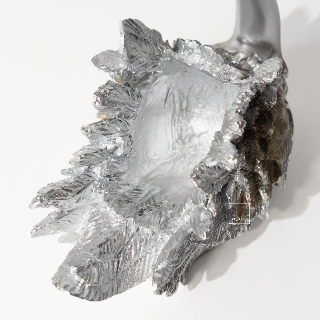 Tượng Đôi Thiên Nga Màu Ngọc Trai Châu Âu Hiện Đại