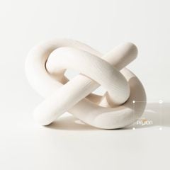 Đồ Decor Để Bàn Khối Tròn Gỗ 3 Vòng Dây Chuyền