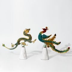 Tượng Đồng Trang Trí Hình Rồng Phượng Cao Cấp