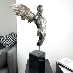 Tượng Nghệ Thuật Nam Thần Cupid Hợp Kim Cao Cấp