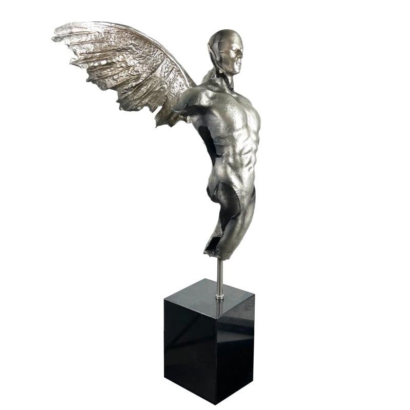 Tượng Nghệ Thuật Nam Thần Cupid Hợp Kim Cao Cấp