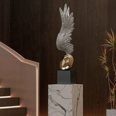 Tượng Điêu Khắc Trang Trí Sảnh Trong Suốt Cánh Thiên Thần