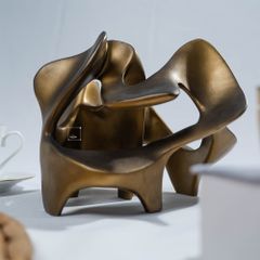 Tượng Decor Rỗng Uốn Lượn Abstract Sang Trọng