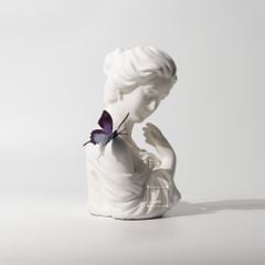 Tượng Cô Gái Điêu Khắc Phủ Khăn Lưới Sang Trọng