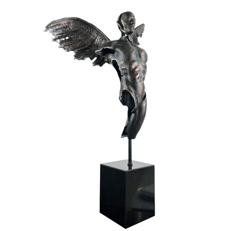 Tượng Nghệ Thuật Nam Thần Cupid Hợp Kim Cao Cấp