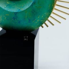 Tượng Decor Phượng Hoàng Xanh Ngọc May Mắn Sang Trọng