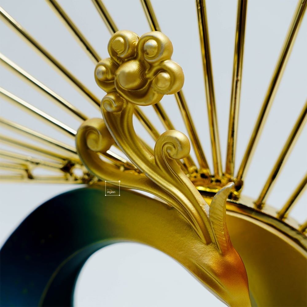 Tượng Decor Phượng Hoàng Xanh Ngọc May Mắn Sang Trọng