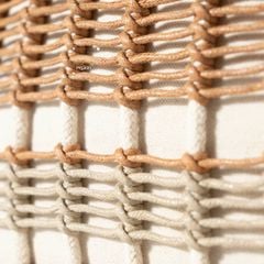 Vỏ Gối Tựa Lưng Vuông Dệt Thủ Công Wabi Sabi Tông Be Cao Cấp