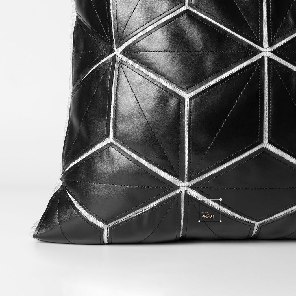 Vỏ Gối Tựa Lưng Trắng Đen Phong Cách Bắc Âu Tối Giản