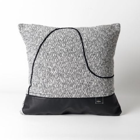 Vỏ Gối Tựa Lưng Tông Nâu Xám Trầm Hiện Đại