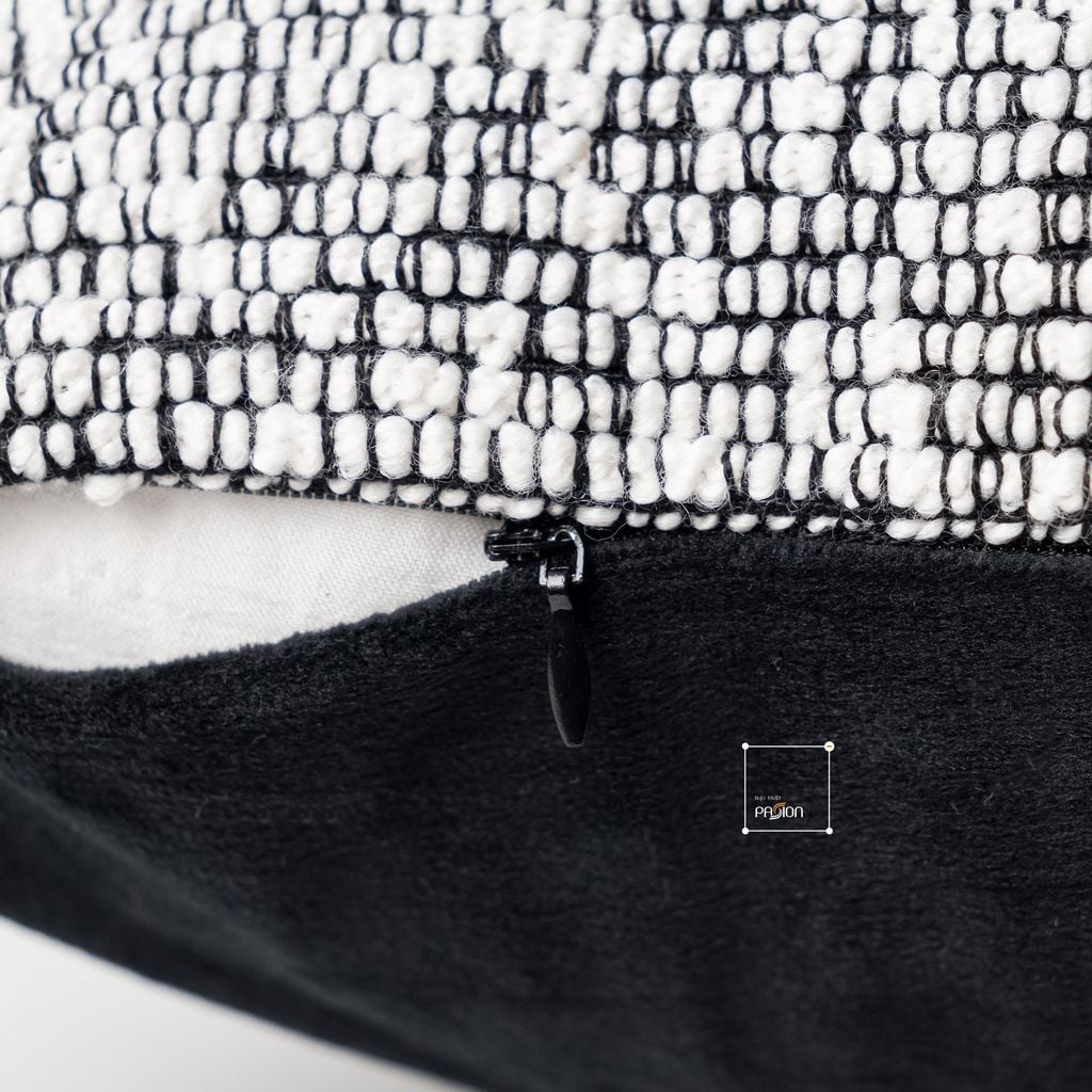 Vỏ Gối Tựa Lưng Tông Nâu Xám Trầm Hiện Đại