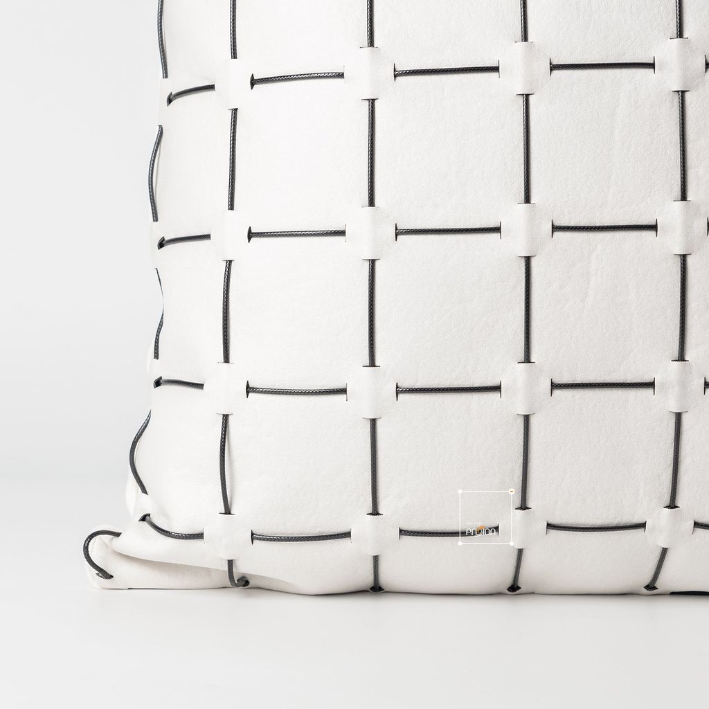 Vỏ Gối Tựa Lưng Trắng Đen Phong Cách Bắc Âu Tối Giản