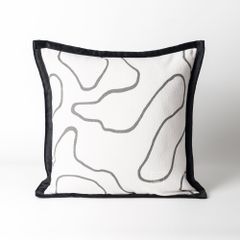 Vỏ Gối Tựa Lưng Trắng Đen Phong Cách Bắc Âu Tối Giản