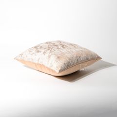 Vỏ Gối Tựa Lưng Trang Trí Thêu Cao Cấp Size 50cm - Trừu Tượng Nâu