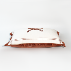 Vỏ Gối Tựa Lưng Sofa Thêu Hình Ngựa Boho Cam Đất