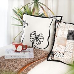 Vỏ Gối Tựa Lưng Phong Cách Ý Mix Hoa Văn