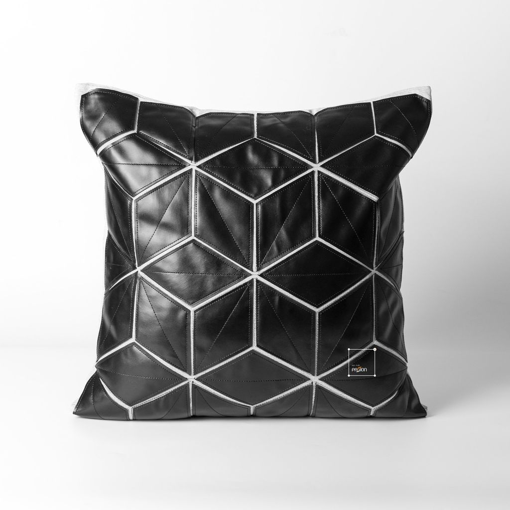 Vỏ Gối Tựa Lưng Trắng Đen Phong Cách Bắc Âu Tối Giản