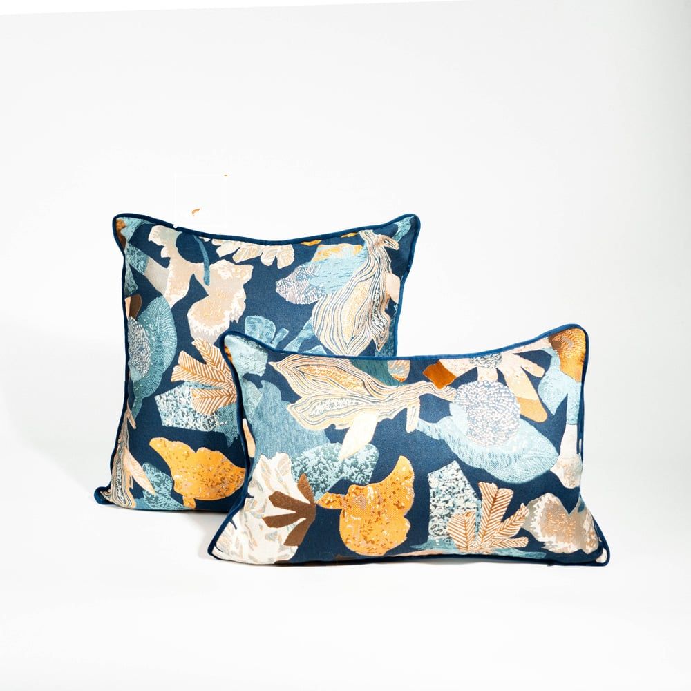 Vỏ Gối Tựa Lưng Sofa Âu Mỹ Dệt Sợi Colorful