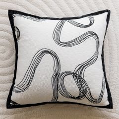 Vỏ Gối Tựa Lưng Tông Nâu Xám Trầm Hiện Đại