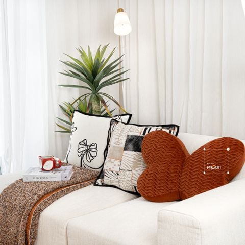 Vỏ Gối Tựa Lưng Phong Cách Ý Mix Hoa Văn
