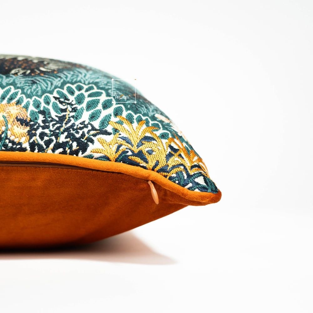 Vỏ Gối Tựa Lưng Sofa Âu Mỹ Dệt Sợi Colorful