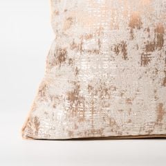 Vỏ Gối Tựa Lưng Trang Trí Thêu Cao Cấp Size 50cm - Trừu Tượng Nâu