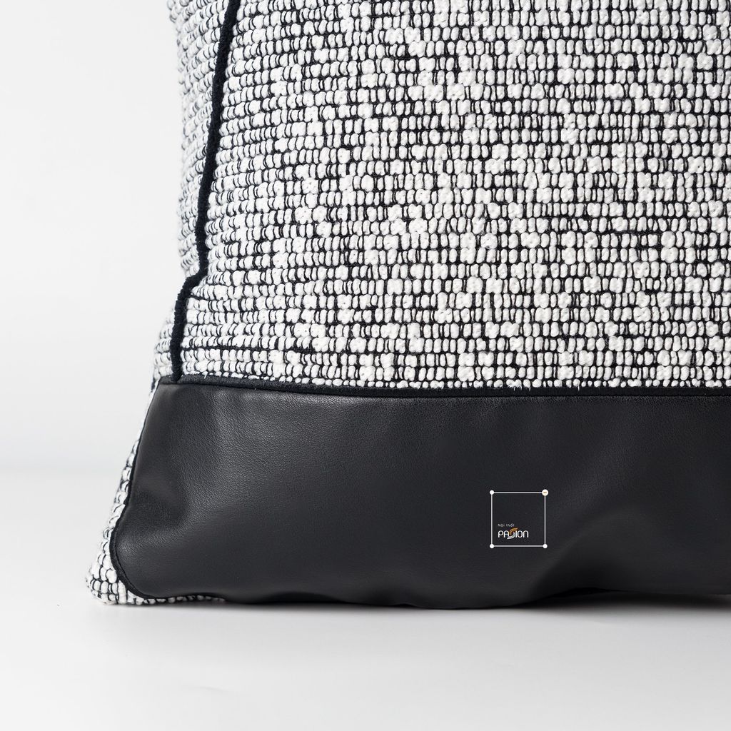 Vỏ Gối Tựa Lưng Tông Nâu Xám Trầm Hiện Đại