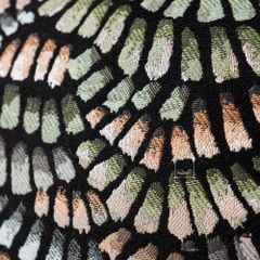 Vỏ Gối Tựa Lưng Hoa Văn Xanh Kiểu Pháp Sang Trọng