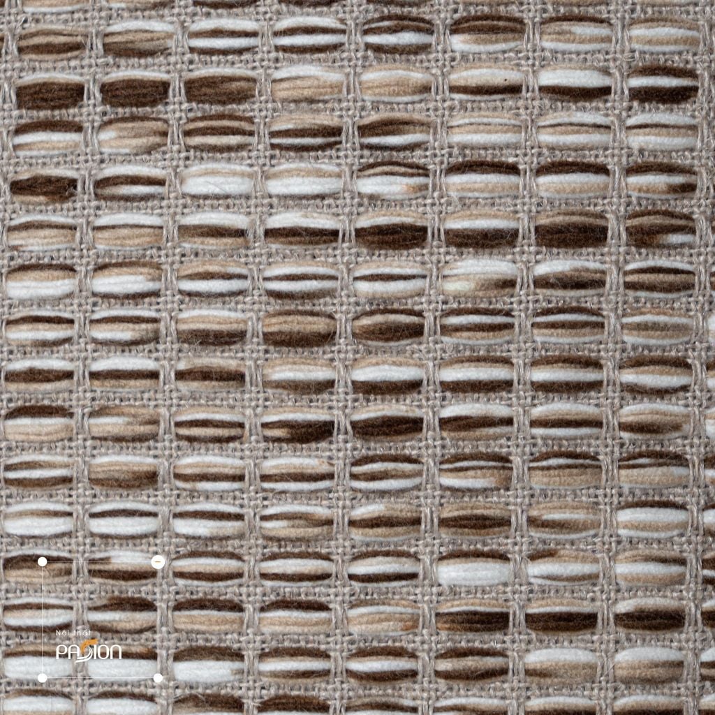 Vỏ Gối Tựa Lưng Vuông Dệt Thủ Công Wabi Sabi Tông Be Cao Cấp