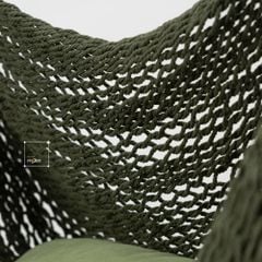 Ghế Võng Lưới Treo Trong Nhà Ngoài Trời Tua Rua Chân Võng