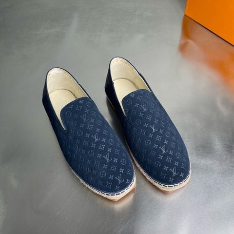 GIÀY ESPADRILLE NAM L V BIDART MONOGRAM JACQUARD PHỐI DA LỘN