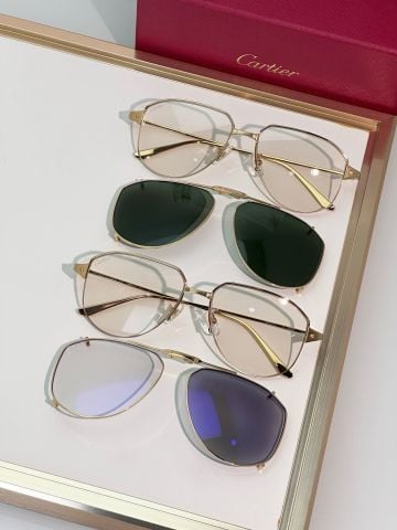 KÍNH NAM CRT DÁNG AVIATOR KIM LOẠI CAO CẤP – SET 2IN1 KÈM TRÒNG RÂM CHỐNG UV TIỆN LỢI