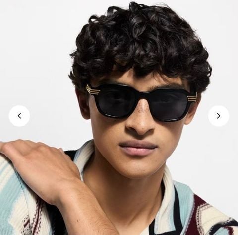 KÍNH MẮT NAM NỮ L V DÁNG VUÔNG PHỐI CHI TIẾT KIM LOẠI THANH MẢNH