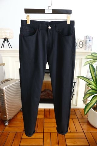 QUẦN DÀI NAM ISAIA PHOM SLIM TAPERED VẢI TWILL COTTON CO GIÃN