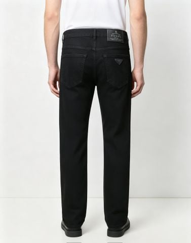 QUẦN JEANS NAM P R PHOM ỐNG ĐỨNG – DENIM COTTON ĐEN,