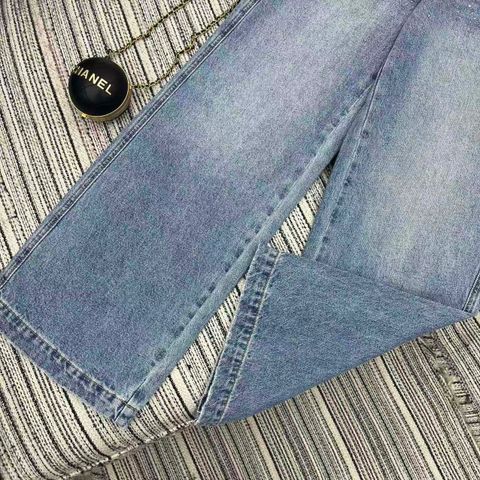 QUẦN JEAN NỮ MIU ĐÍNH PHA LÊ CAO CẤP