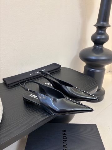 GIÀY NỮ CAO GÓT JIL SAND* MŨI NHỌN ĐÍNH NGỌC TRAI